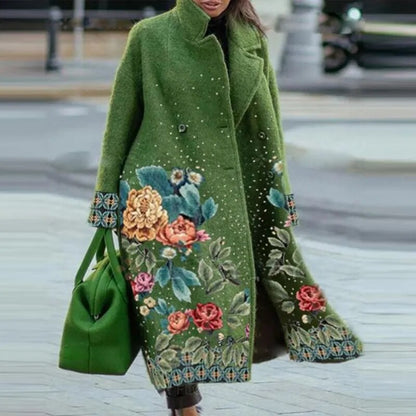 Riva Lefèvre® | Elegante jas met bloemmotief