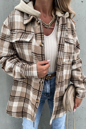 Pauline Laurent® | Street Style Chique geruite jas met capuchon