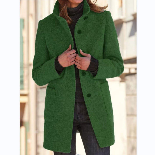 Riva Lefèvre® | Stijlvolle en elegante jas met knoopsluiting